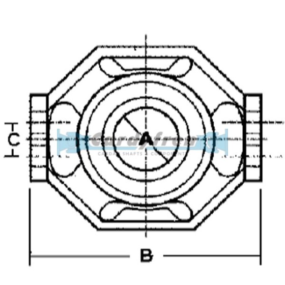 CENTER SUPPORT BEARING MERCEDES BENZ 