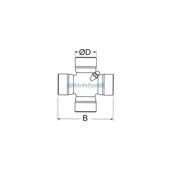 U JOINT Ø 27x81,7 mm DANA SPICER 1310 SERIES