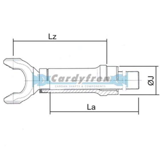 HORQUILLA CORREDERA ELBE 0.106 145 mm 