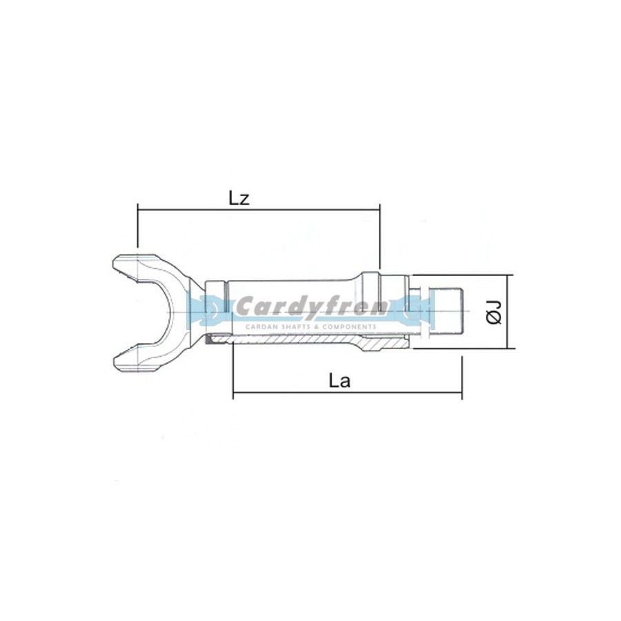 SLIP YOKE ELBE 0.106 145 mm