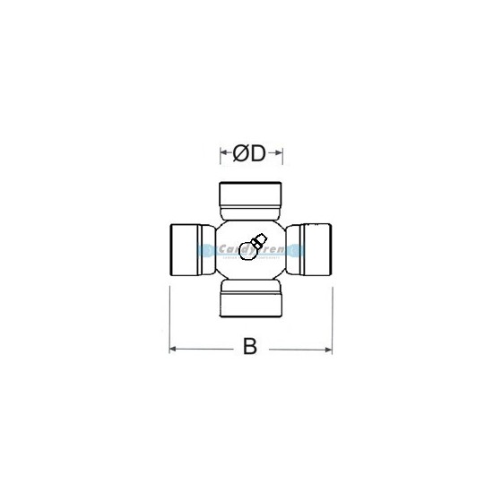 CROISILLON Ø 60x162,8 E/C SPL250 SPICER