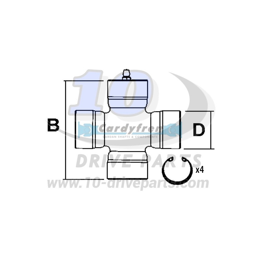 CROISILLON DANA SPICER 6855 (2055) SERIES GRAISSAGE CENTRALISÉ