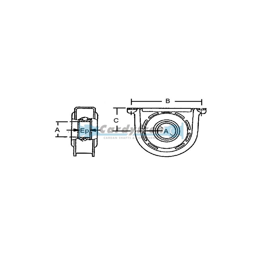 PALIER SUPPORT IVECO (EQ: 9984261/ 9932698)