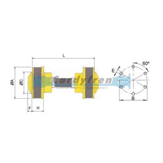 CV SHAFT HYDRADRIVE L 154 SERIES 108/113