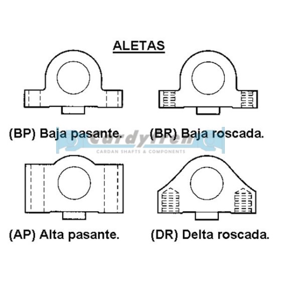 CROISILLON MIXTE 25.4x55/33.34x60.32 S.2CRL 2BP MECHANICS