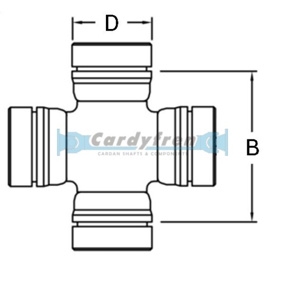 U-JOINT Ø 16x24.5/27 KAWASAKI / SERVICE FREE