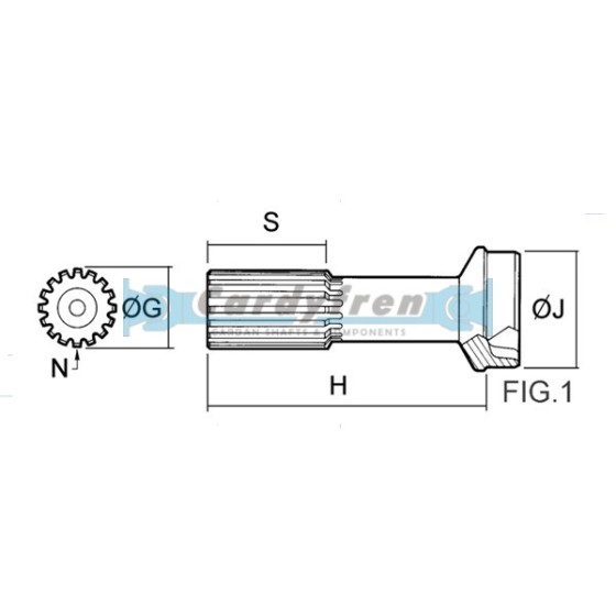 STUB SHAFT S.1300/1310