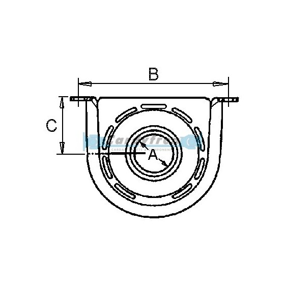 ORIGINAL CENTER BEARING FOR DRIVESHAFT IVECO DAILY REF: 42535254 / 42561251 / 93158202.