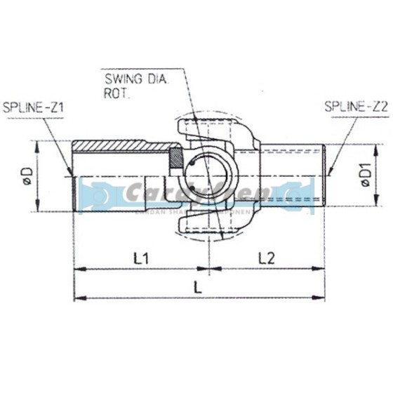 STERRING AXLE O&K L308 EQ. 1599622