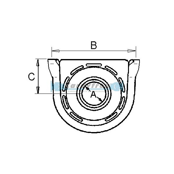 ORIGINAL CENTER BEARING RENAULT V.I. REF: 7421026452