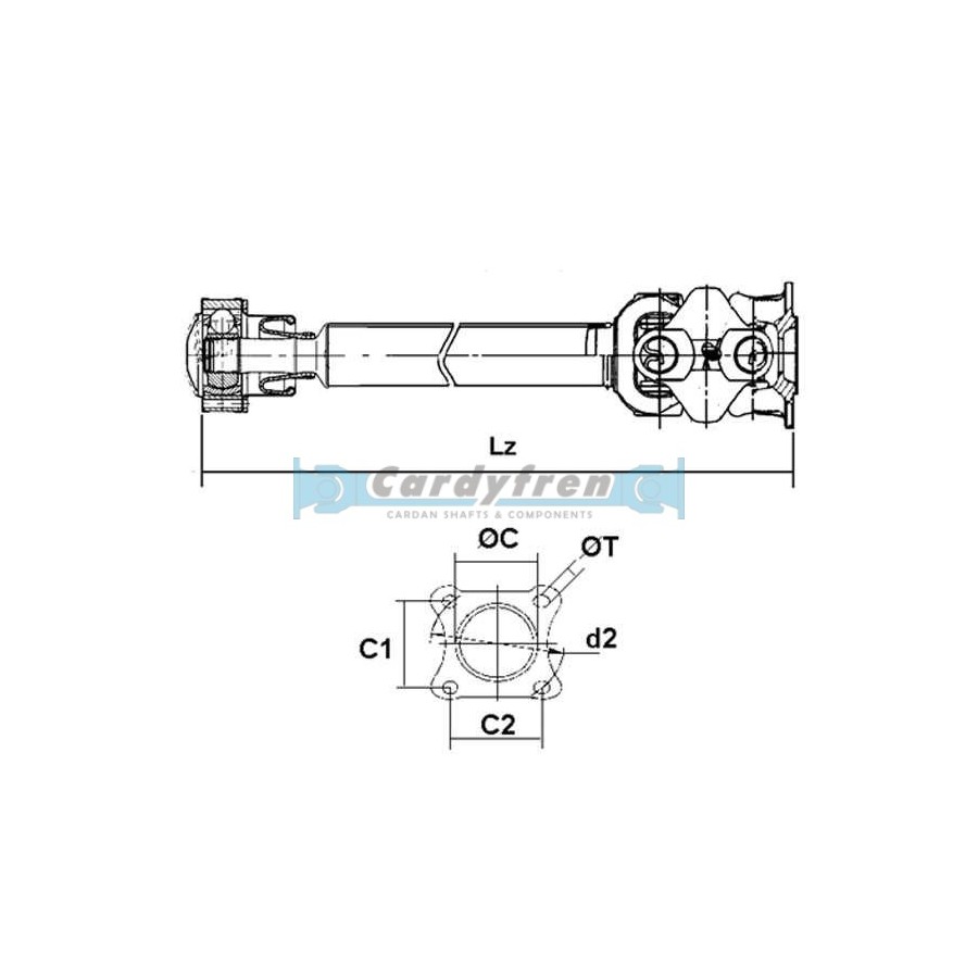 DRIVESHAFT MERCEDES BENZ M-CLASS AUTO 696 mm