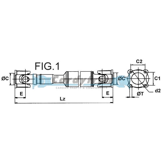 DRIVESHAFT TOYOTA LAND CRUISER HZJ75 37140-60280