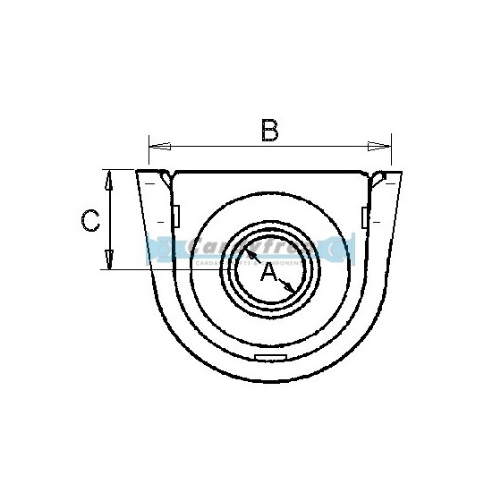 CENTER BEARING ORIGINAL MAN REF: 81394006037