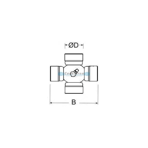 U-JOINT Ø 30,2 x 81.8 E/C ALTERNATIVE 2020 687.20 SERIES