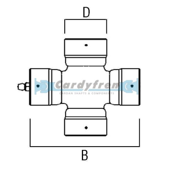 CROISILLON DANA SPICER 6860 (2060) SERIES GRAISSAGE CENTRALISÉ