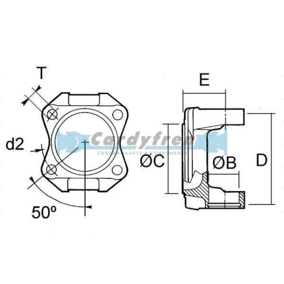 PLATO SPICER S.1410 SAE 106x4x12 1 C 69.9 E 42 9 d2 95 27