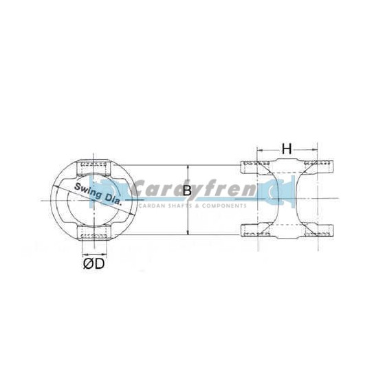 CENTER YOKE 1310 27x81,7