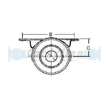 Center support bearing BMW X3 (Equiv. OE 26123413997)
