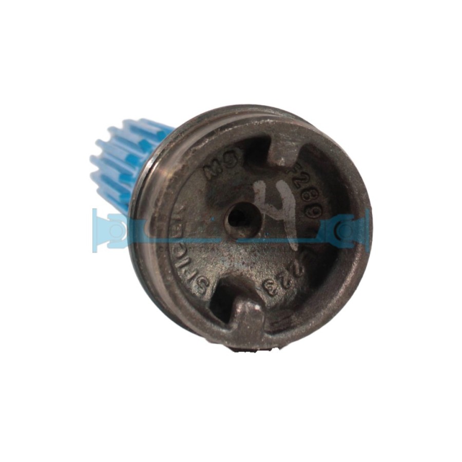 Barrón Estriado S,1350, H-142,8, ØJ-59,5, ØG-38,1, S-63,5, N-16, T/63,5x2,1