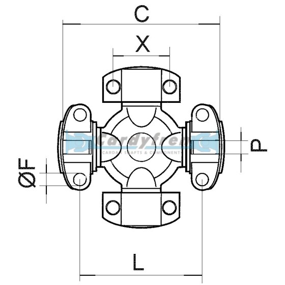 CRUZ 49,2X117,60 mm E/L DANA SPICER