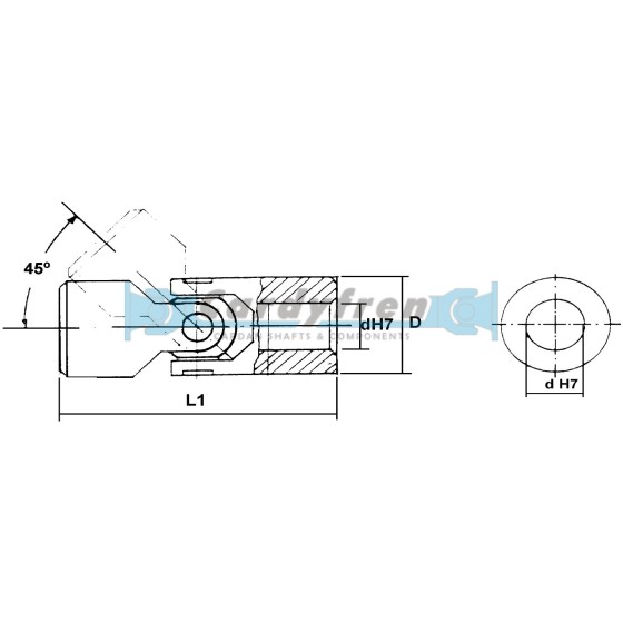 NUDO SIMPLE V DIN7551 SERIE 102 TIPO 52 mm