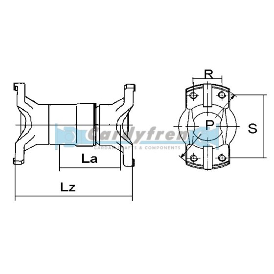 CUERPO CARDAN EXTENSIBLE MECHANICS 5C 85 mm 