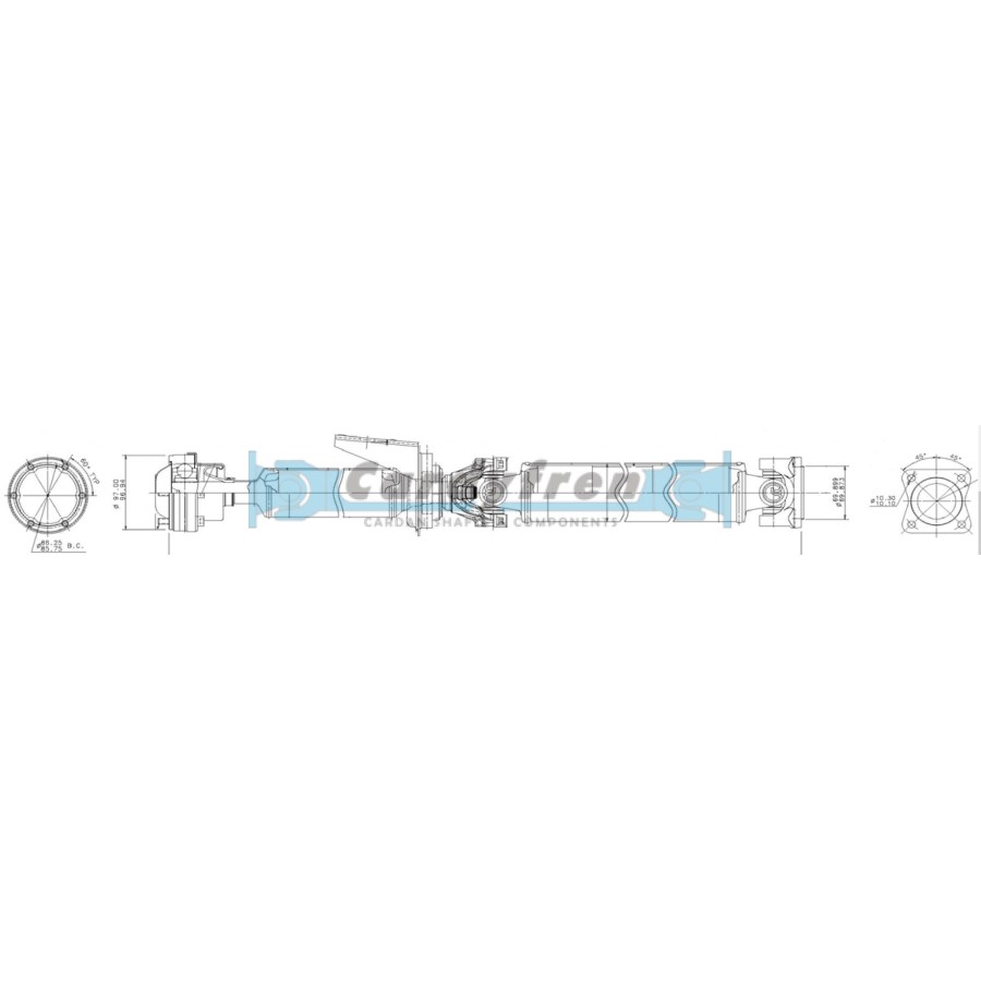 DRIVE SHAFT DAIMLER CHRYSLER M 1275,1 mm