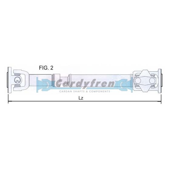 TRANSMISION CARDAN LAND ROVER DISCOVERY 1604 mm