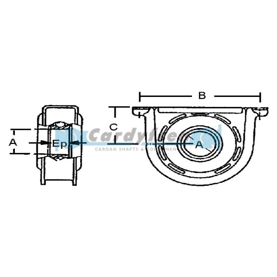 SOPORTE RODAMIENTO CARDAN VOLVO 400