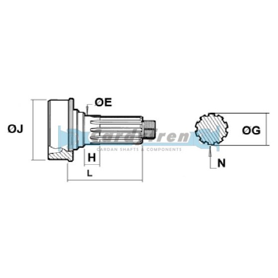 BARRON PUENTE NK400 (SIN TUERCA)