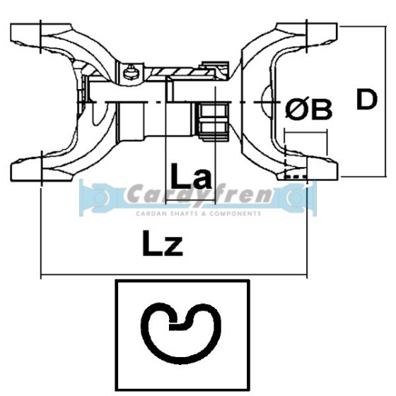 CUERPO CARDAN ALTERNATIVO SERIE 1310