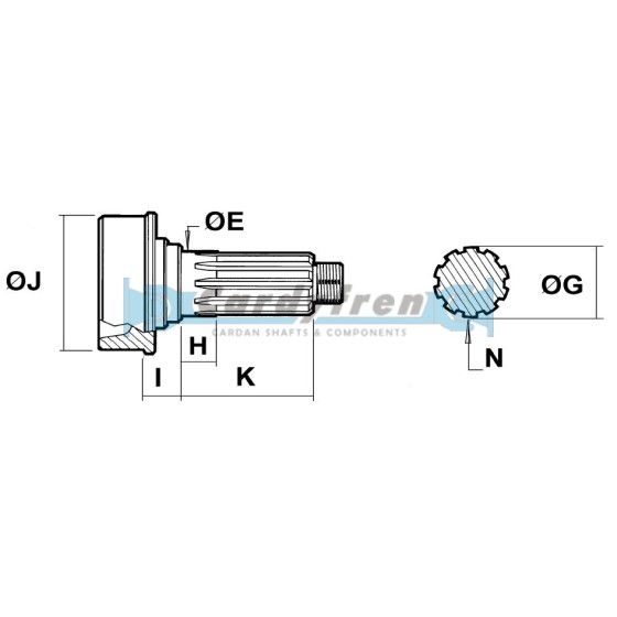 BARRON PUENTE CENTRAL DANA SPICER SERIE 1310