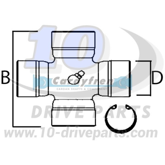 CRUZ Ø17x41 E/C SERIE ELBE 0105